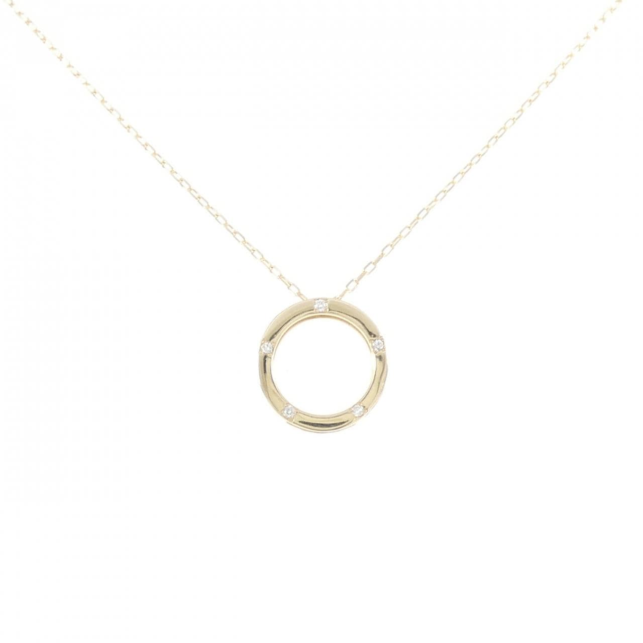 K10YG ダイヤモンド ネックレス 0.04CT