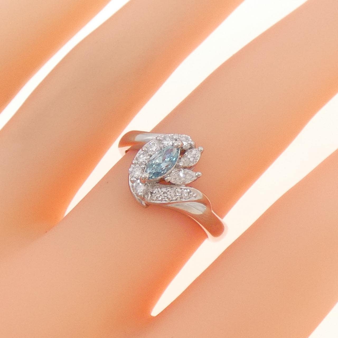 PT900 Diamond Ring 0.24CT