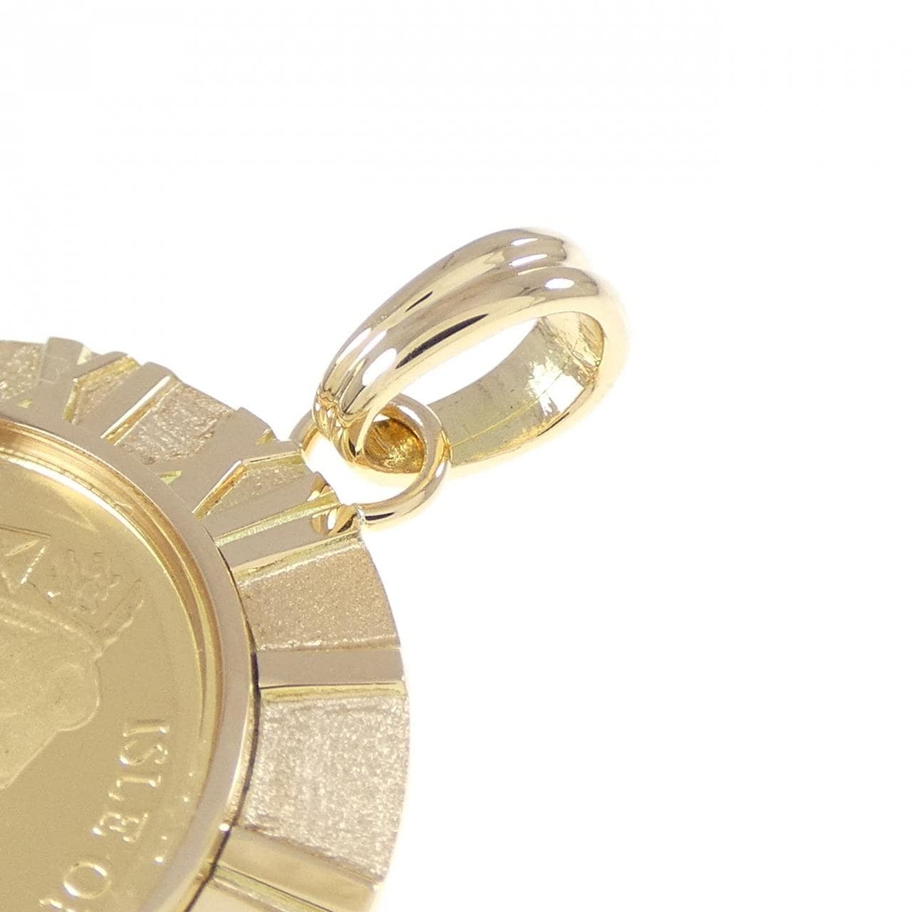 K18YG(枠) コイン ペンダント