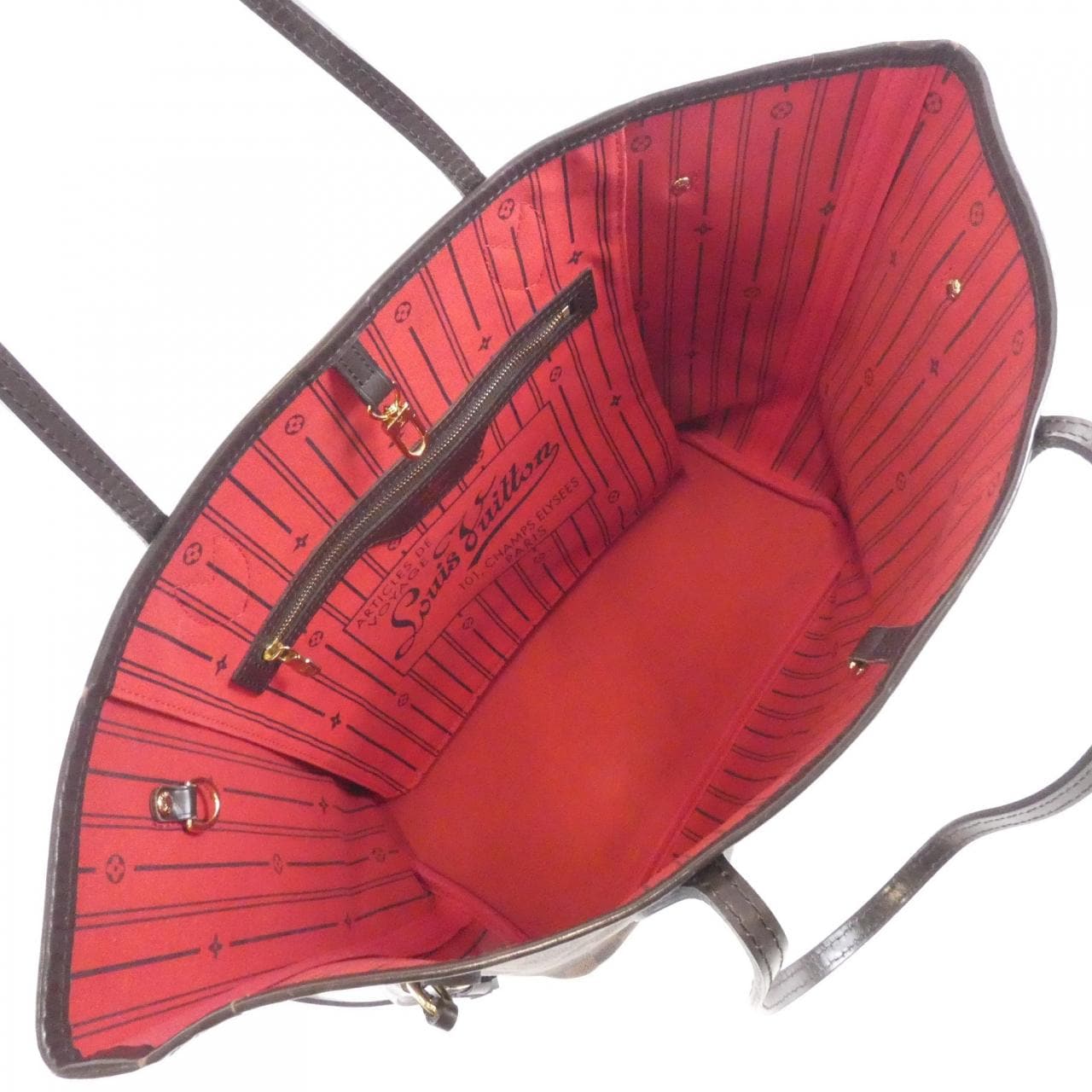 LOUIS VUITTON Damier Neverfull 中號包 N51105