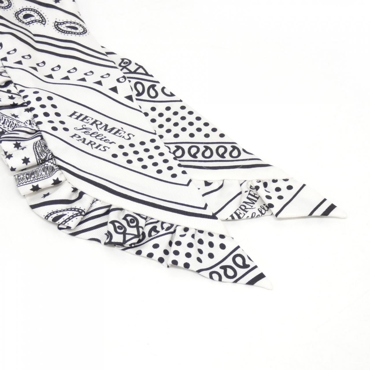 エルメス EPERON D'OR BANDANA ツイリー フリル 852978S スカーフ