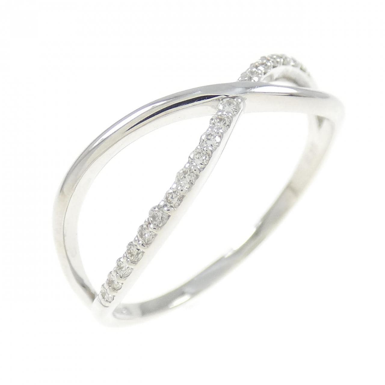 K18WG ダイヤモンド リング 0.10CT