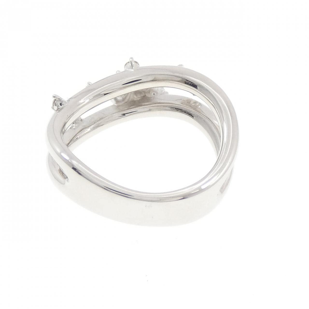 K18WG パライバトルマリン リング 0.10CT