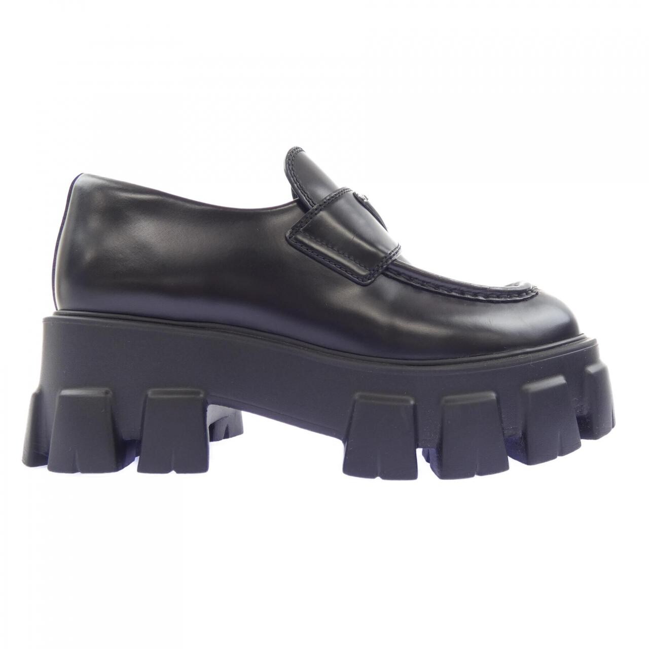 プラダ PRADA モノリス ローファー トライアングルロゴ 1D649M シューズ