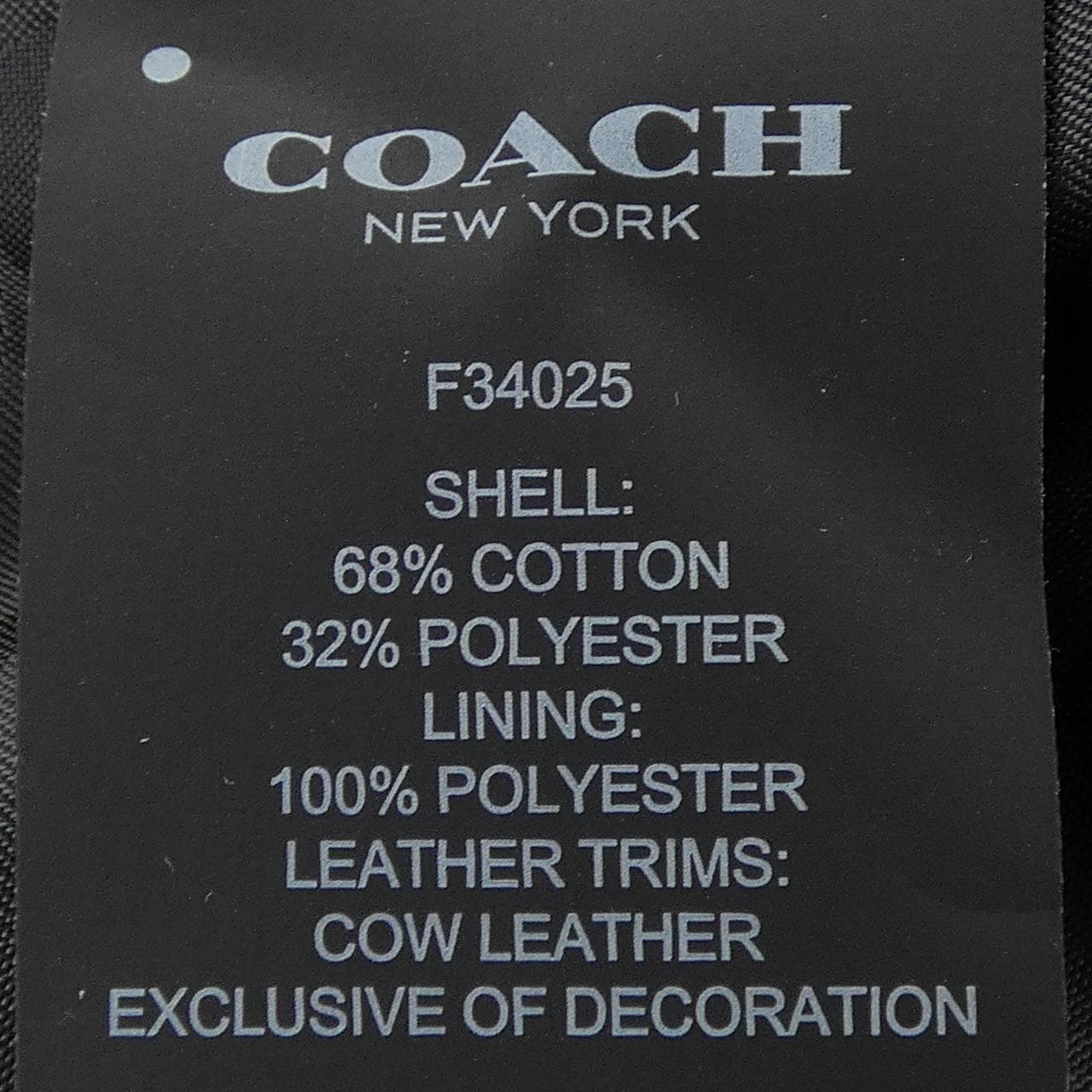 コーチ COACH F34025 トレンチコート
