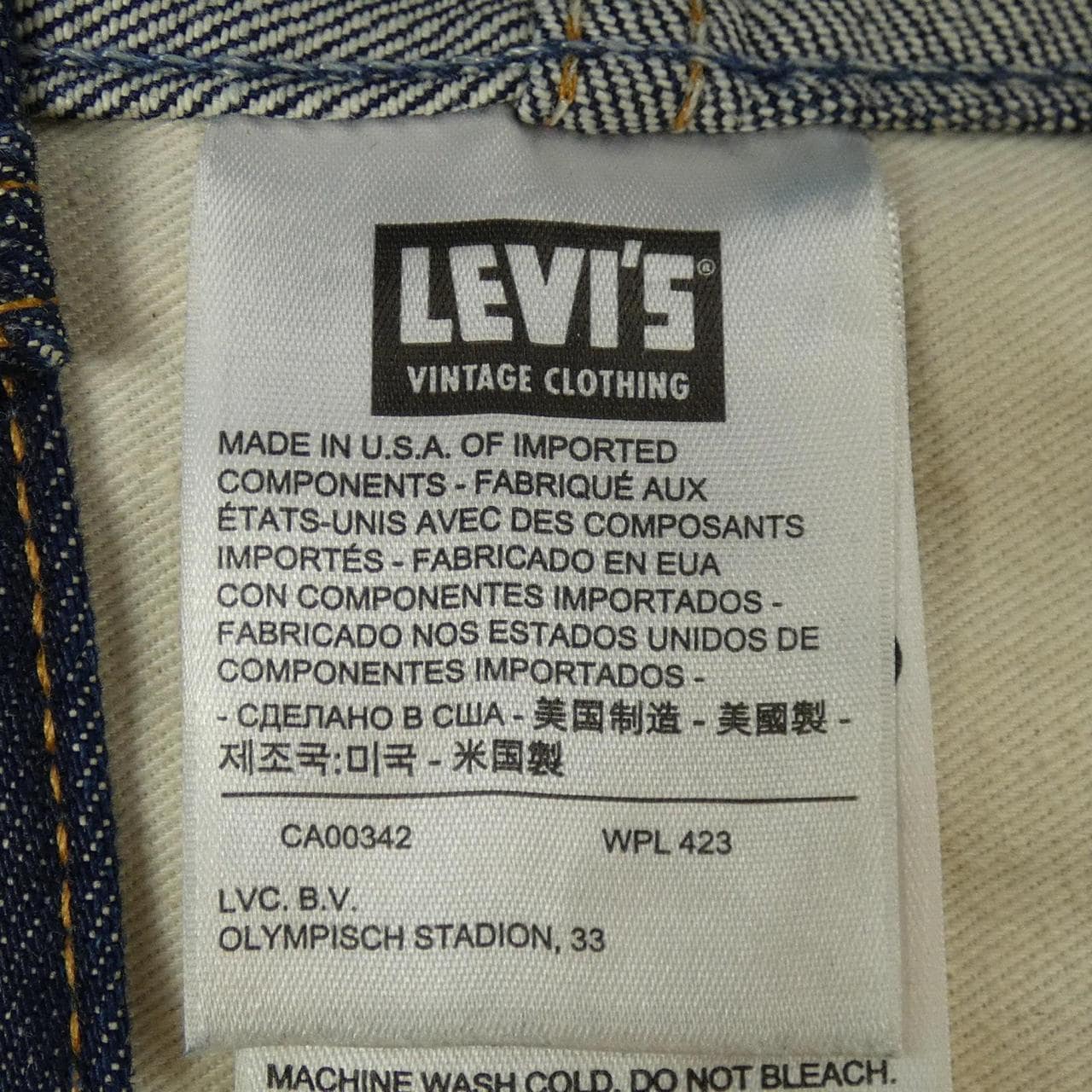 LEVI'S vintage CLOTH 牛仔裤