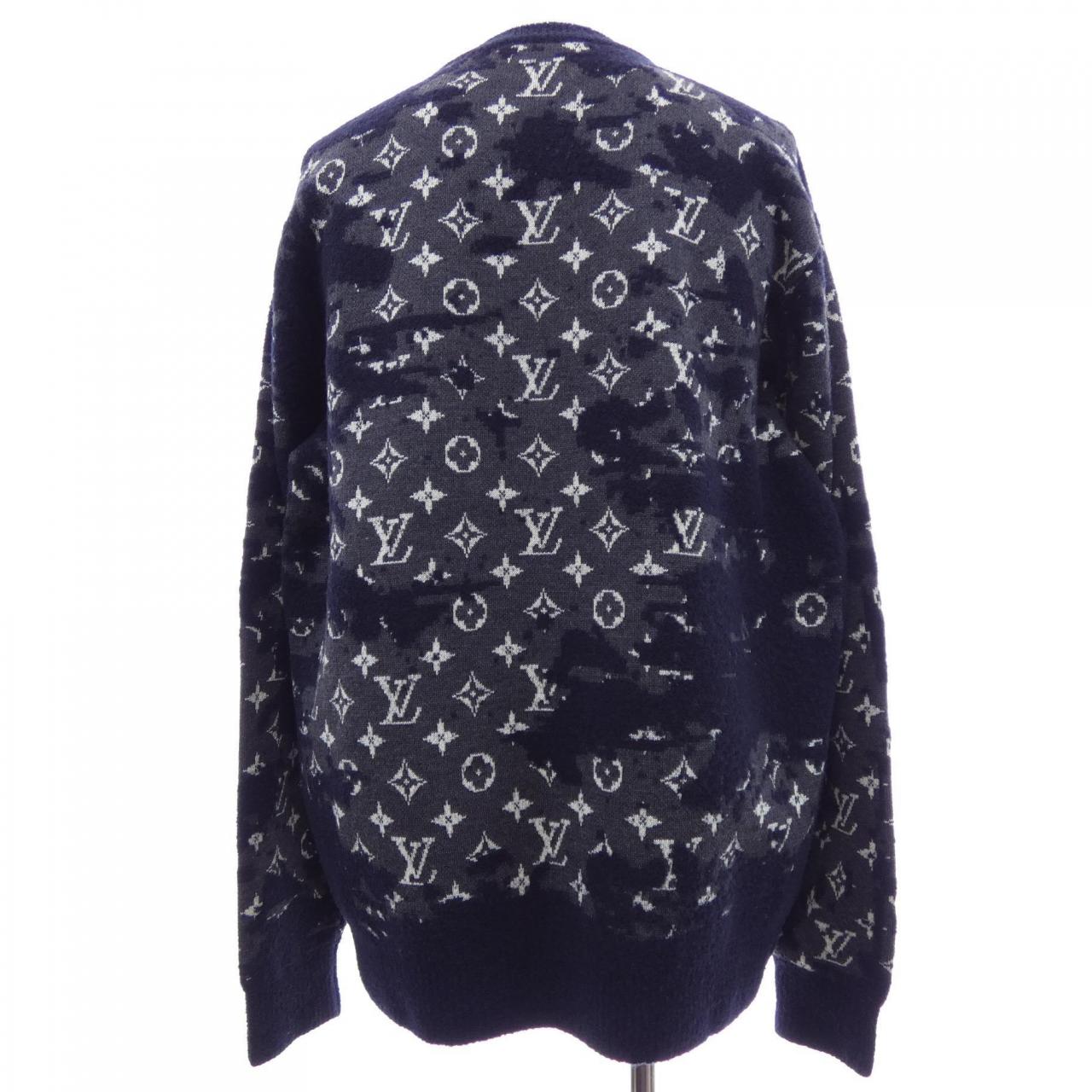 ルイヴィトン LOUIS VUITTON ディストレストモノグラムクルーネック HKN03WZMB ニット