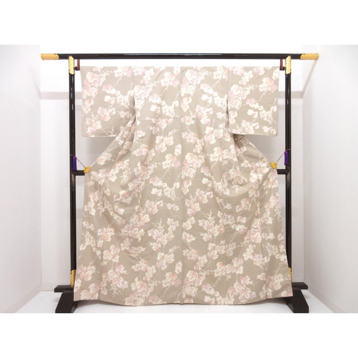 小紋　染紬　身幅Ｌ寸