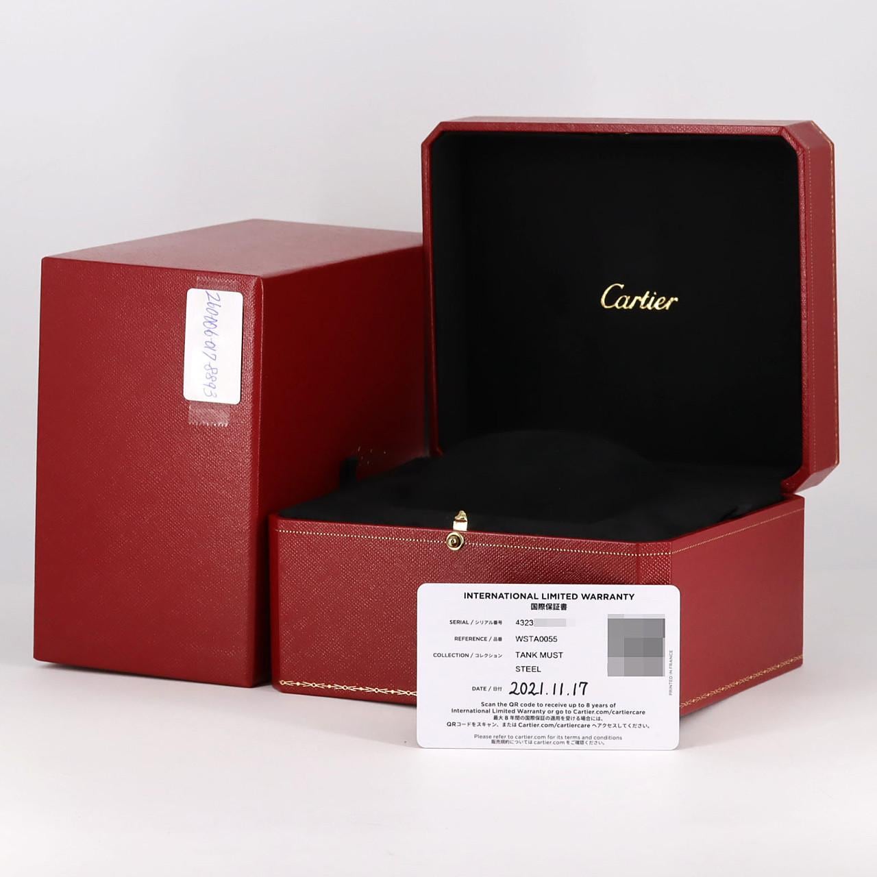 カルティエ タンクマストLM WSTA0055 SS クォーツ