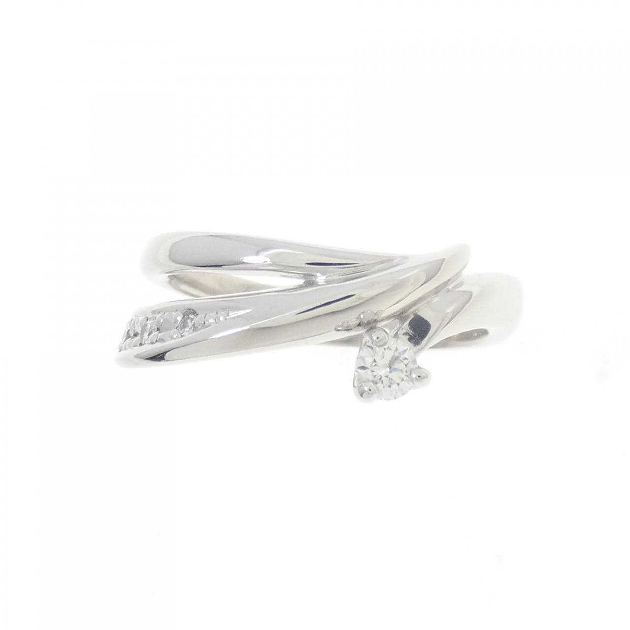 K18WG ダイヤモンド リング 0.11CT