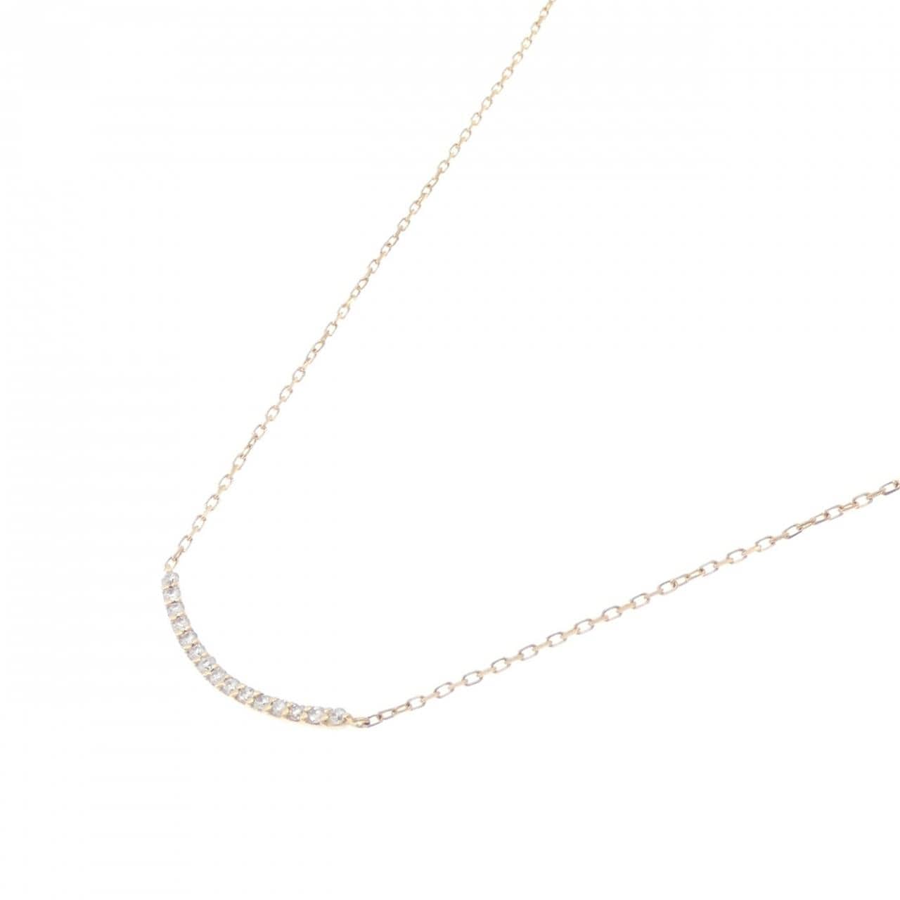 K18YG ダイヤモンド ネックレス 0.15CT