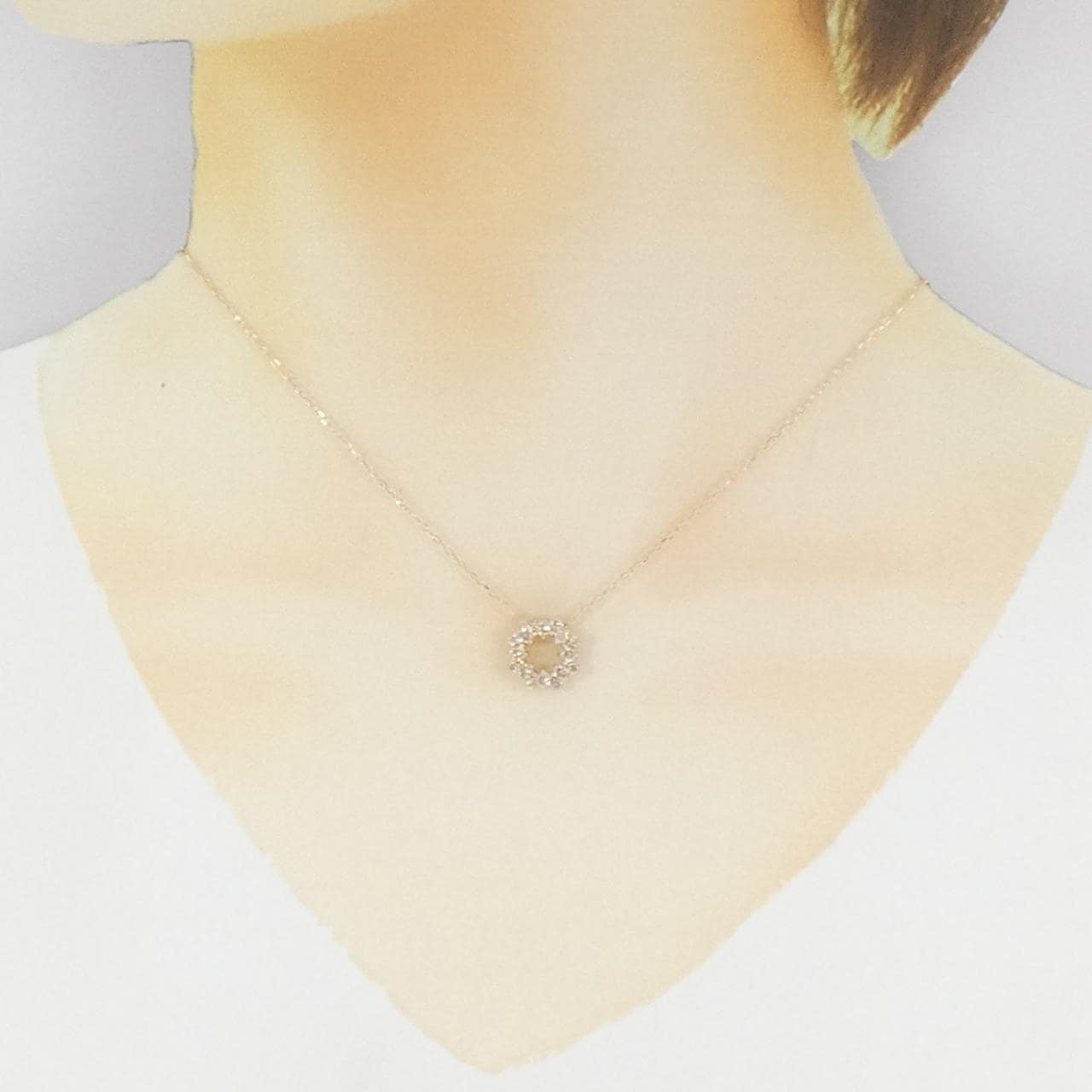 K18PG ダイヤモンド ネックレス 0.60CT