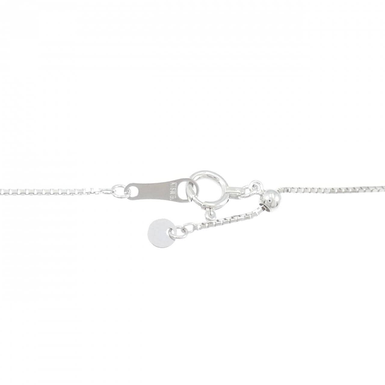 K18WG クロス ダイヤモンド ネックレス 0.30CT