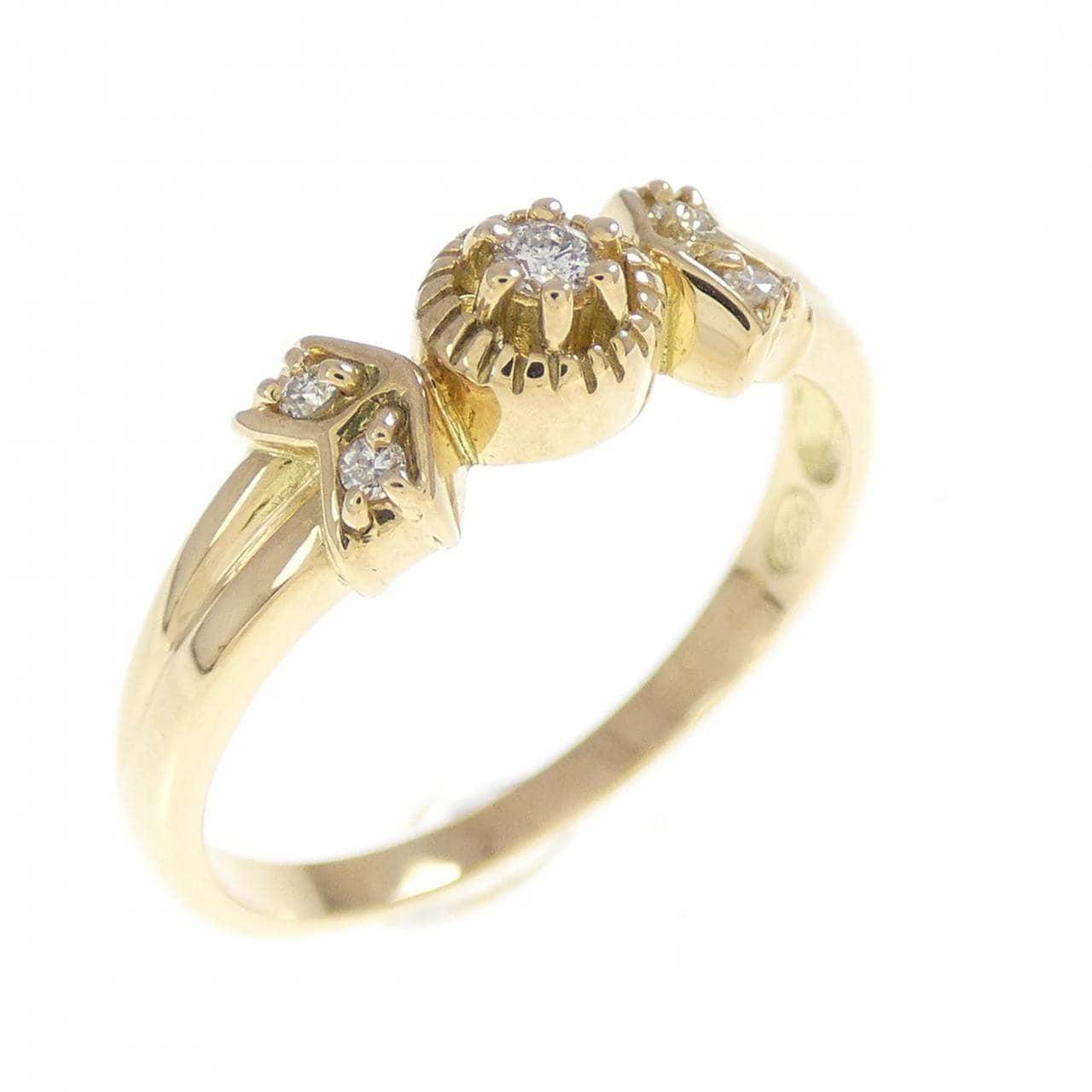 K18YG ダイヤモンド リング 0.03CT