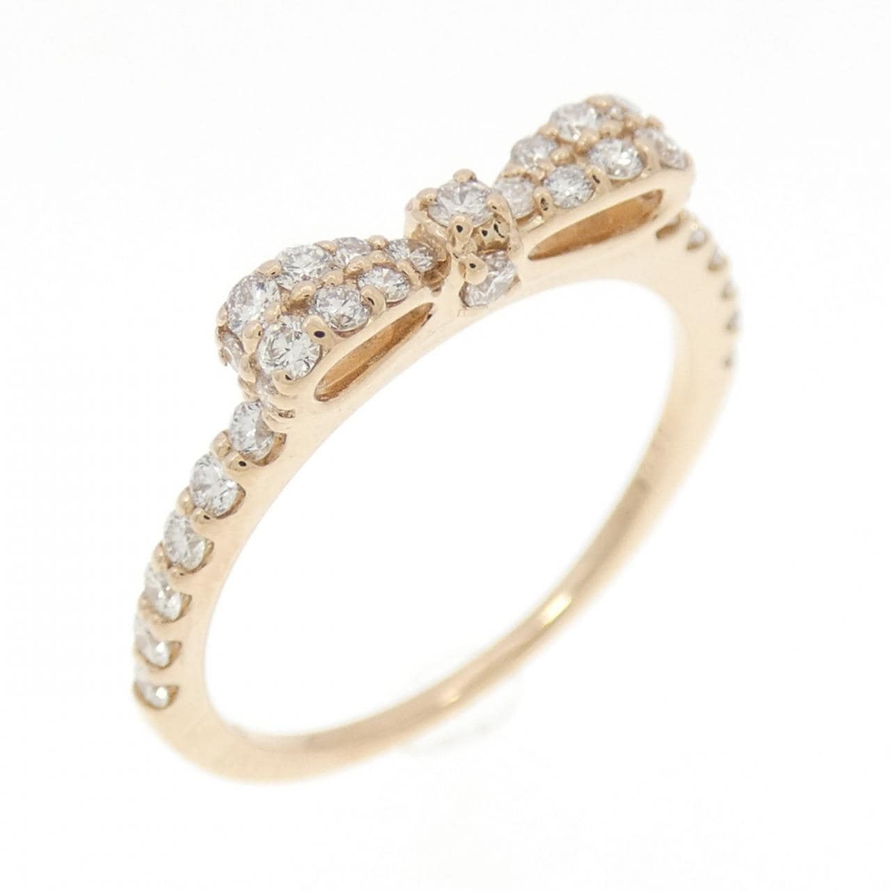 ポンテヴェキオ リボン ダイヤモンド リング 0.30CT