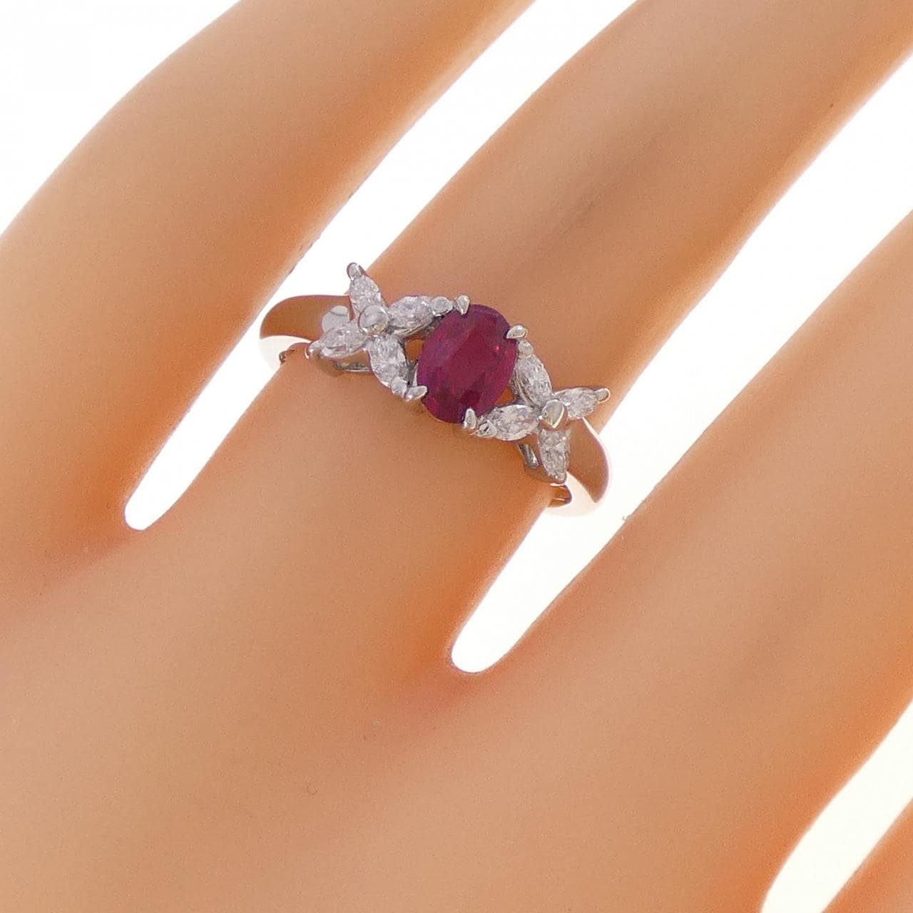 PT900 ルビー リング 0.47CT
