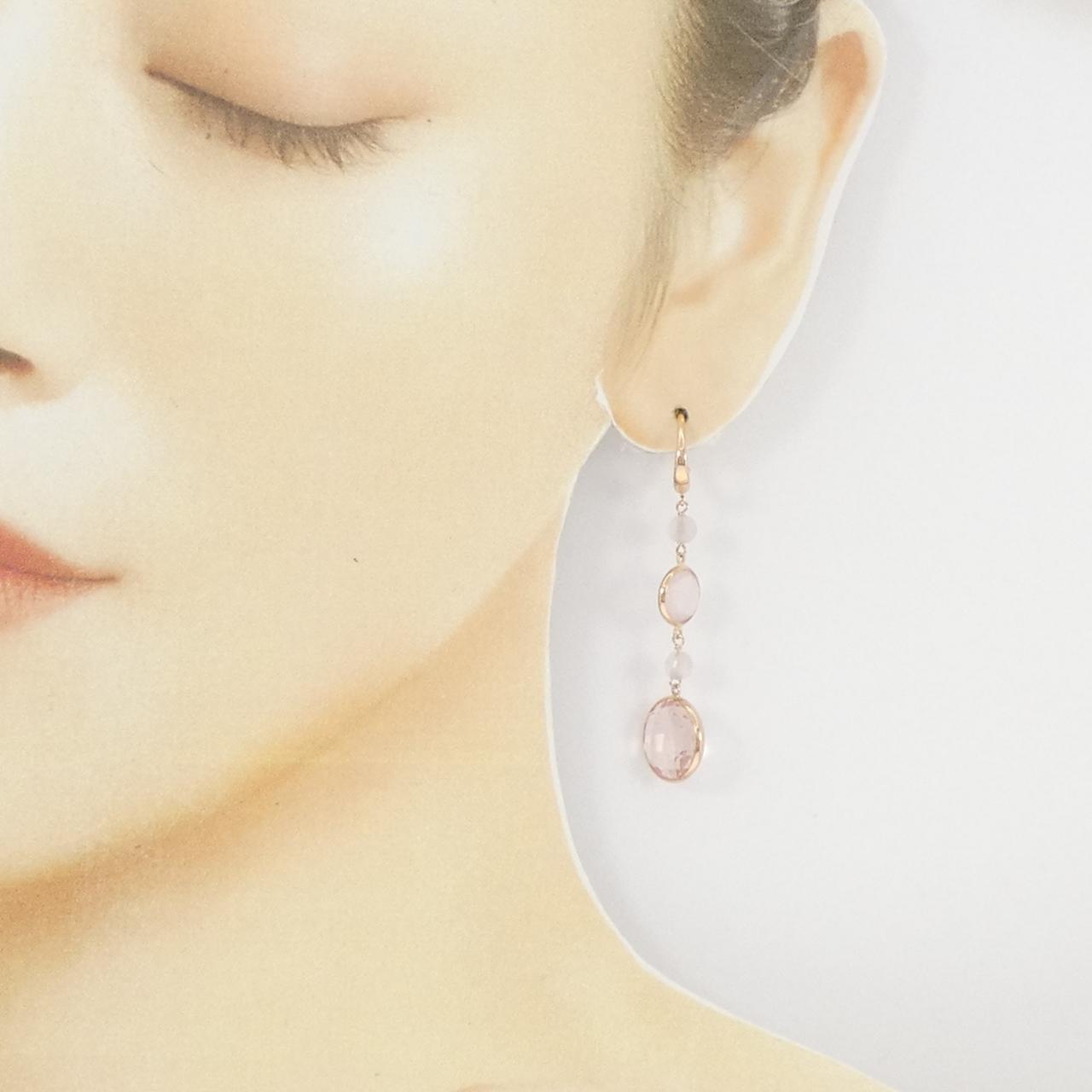 750PG Rose Quartz Earrings