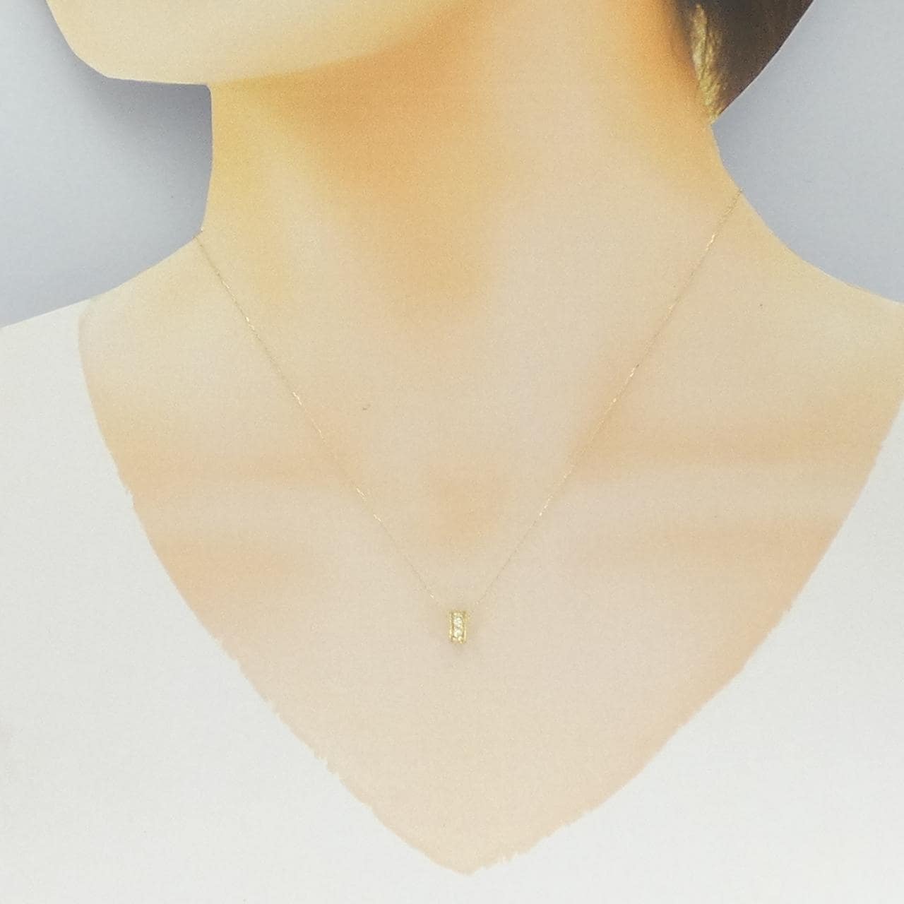 K18YG ダイヤモンド ネックレス 0.17CT