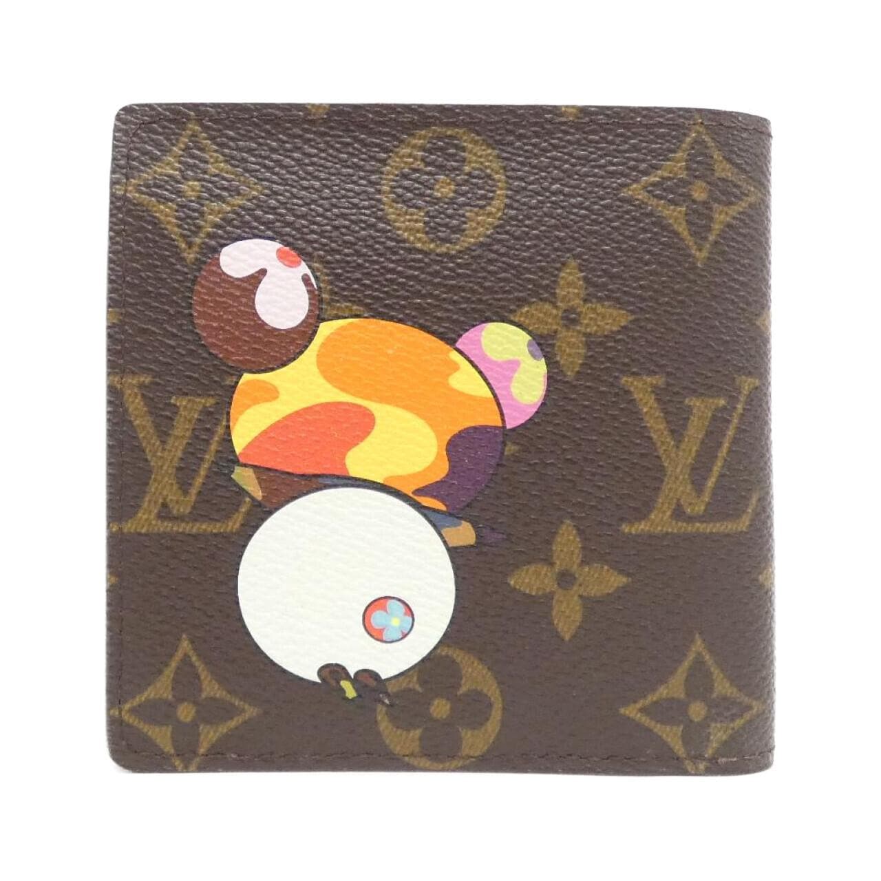 [vintage] LOUIS VUITTON Monogram Panda Porte Bier Cult Credit Monet M61666 钱包