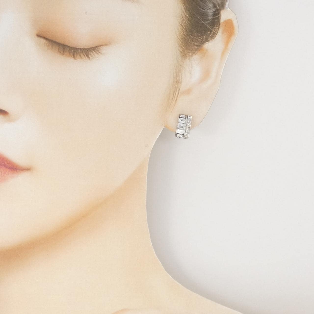 PT900 ダイヤモンド ピアス 1.50CT