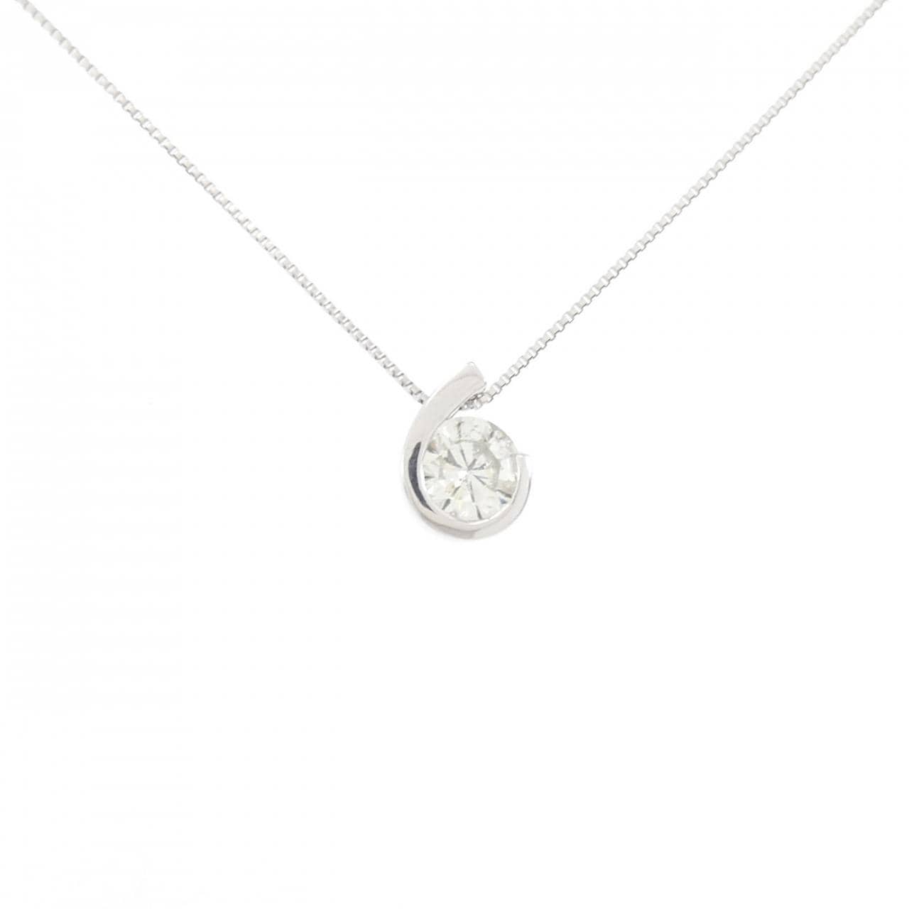 K18WG ダイヤモンド ネックレス 0.50CT