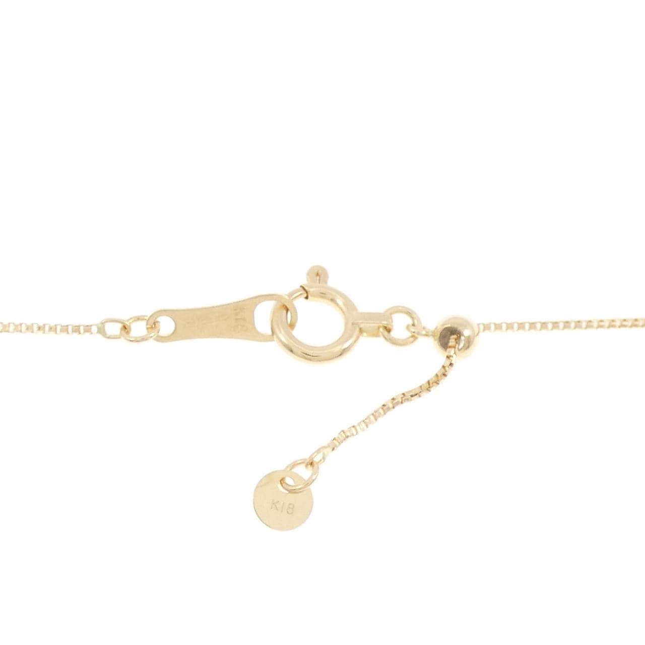 K18YG フラワー マザーオブパール ネックレス