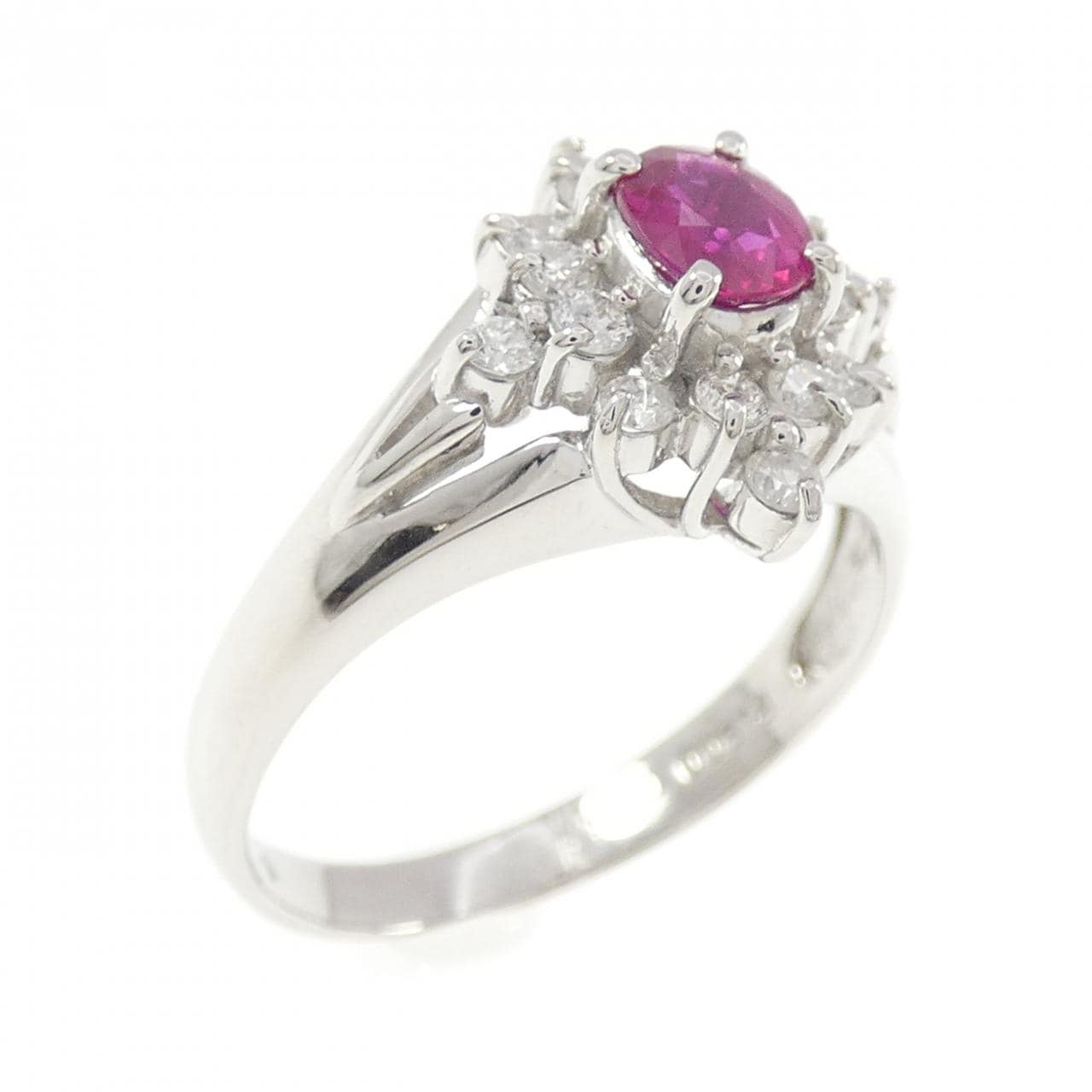 PT900 ルビー リング 0.44CT