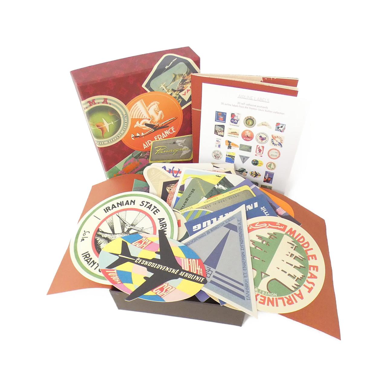 LOUIS VUITTON 30 Postcards Airlines Labels R08013 Postcard Set