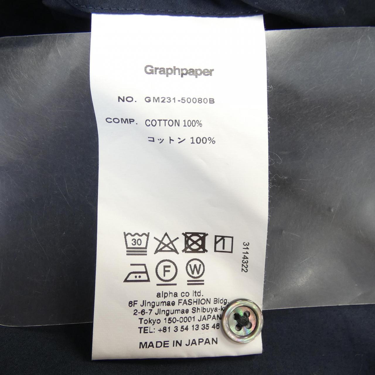 グラフペーパー Graphpaper シャツ