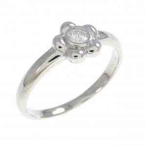 PT900 フラワー ダイヤモンド リング 0.10CT