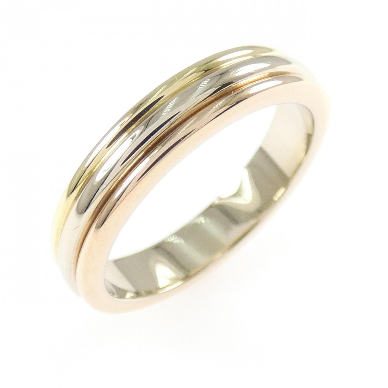 カルティエ スリーゴールドウェディング リング