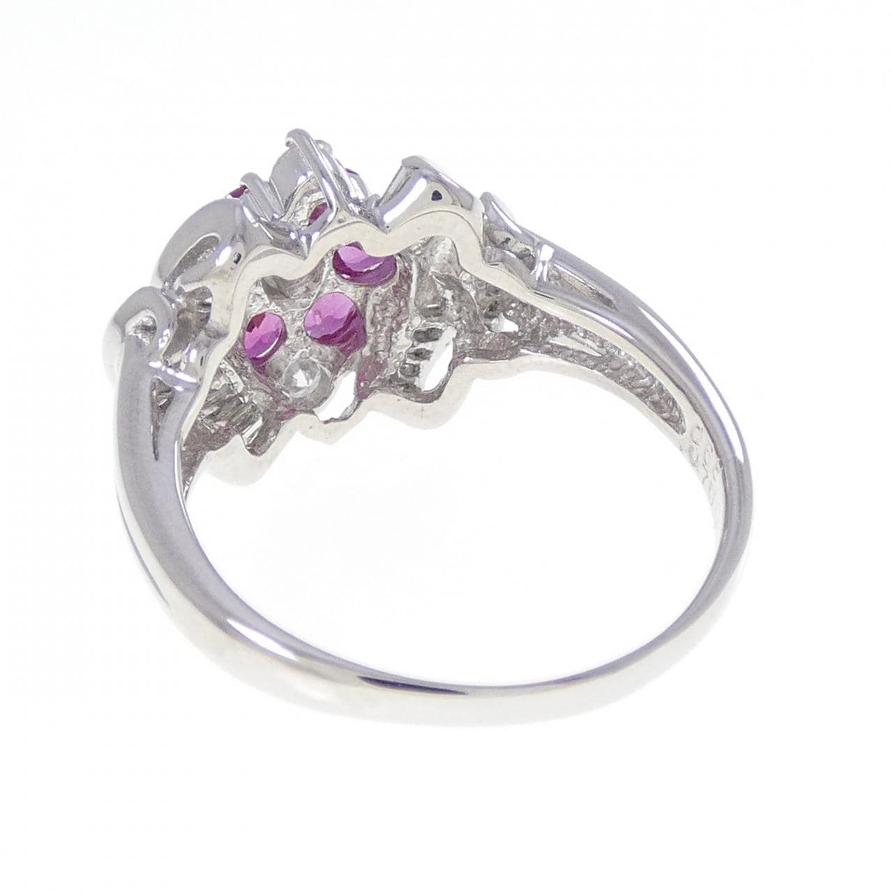 PT900 ルビー リング 0.68CT