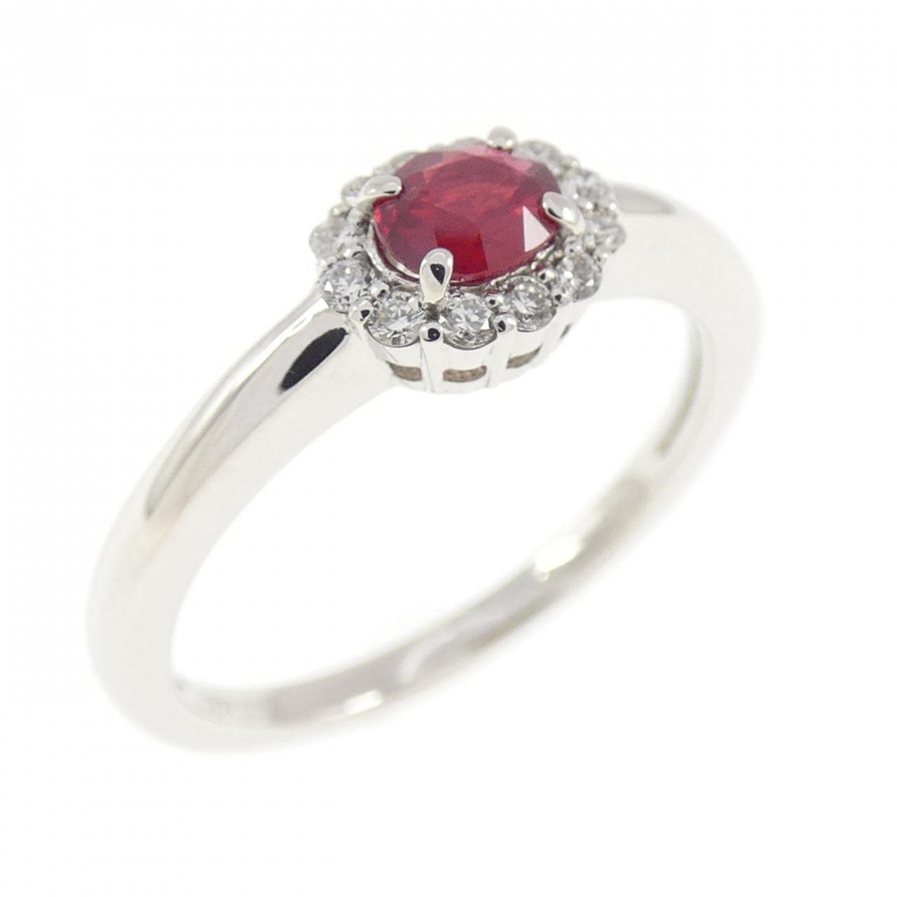 PT950 ルビー リング 0.25CT