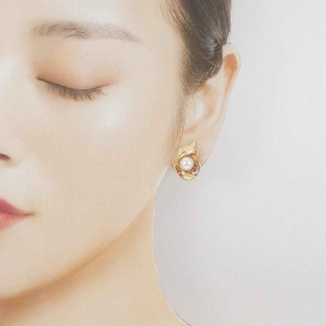 K10YG アコヤパール ピアス 7mm