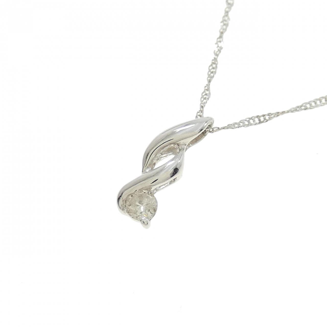 PT900/PT850 ダイヤモンド ネックレス 0.10CT