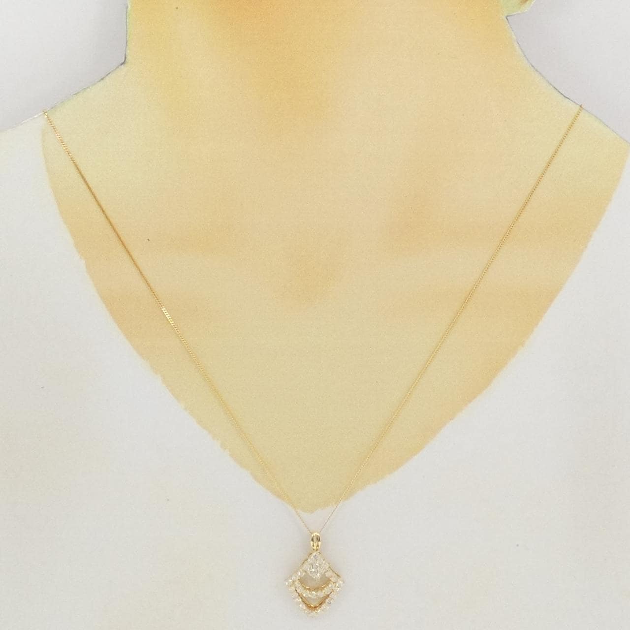 K18YG ダイヤモンド ネックレス 1.00CT
