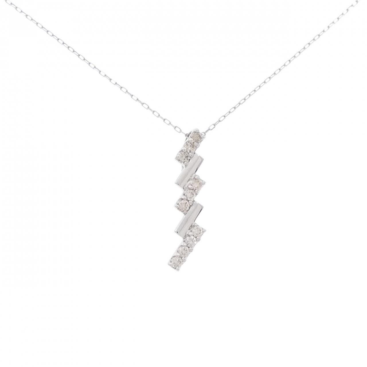 [BRAND NEW] PT Diamond Necklace 0.10CT