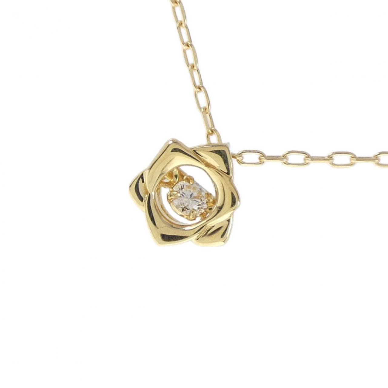 K18YG ダイヤモンド ネックレス 0.046CT