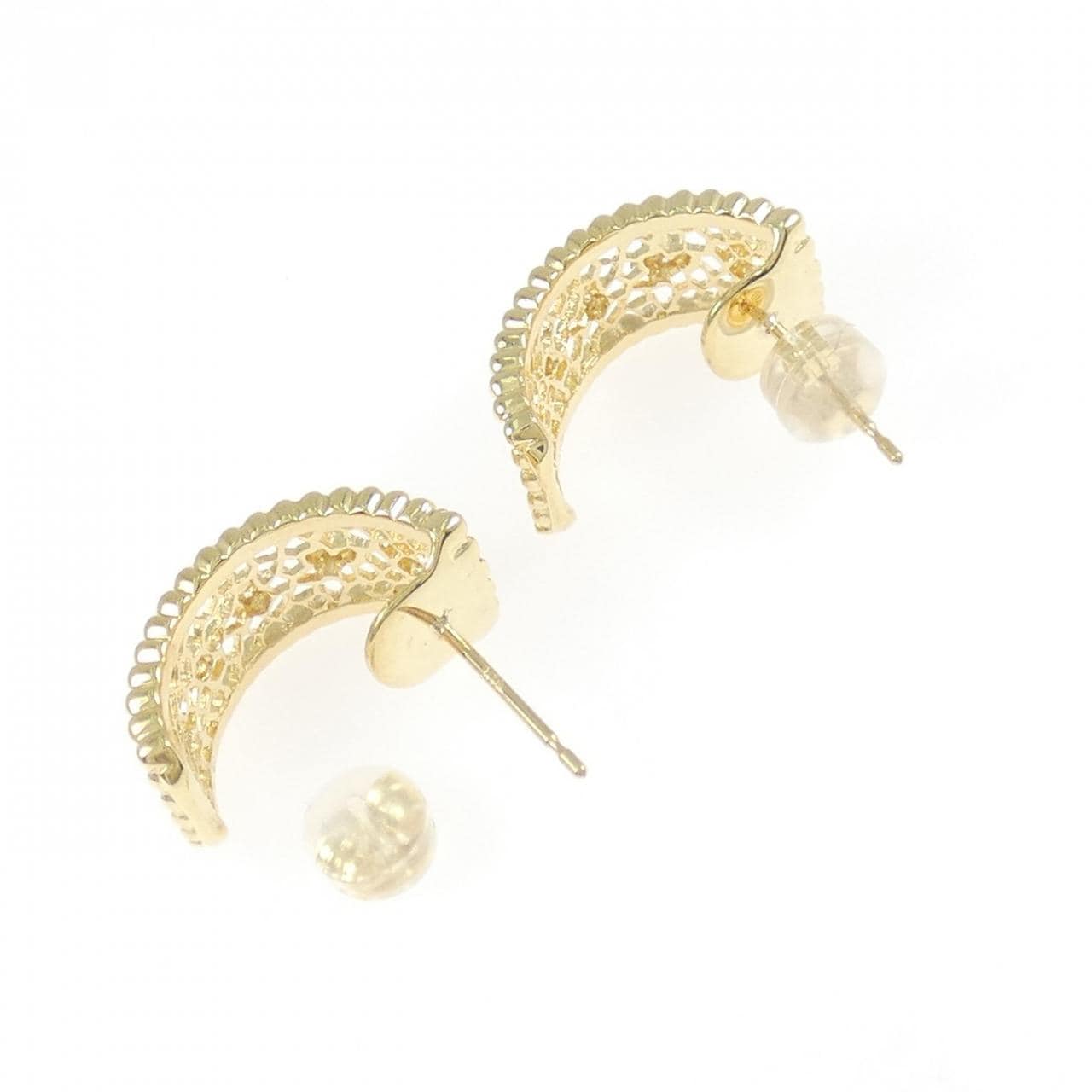 K18YG ダイヤモンド ピアス 0.10CT