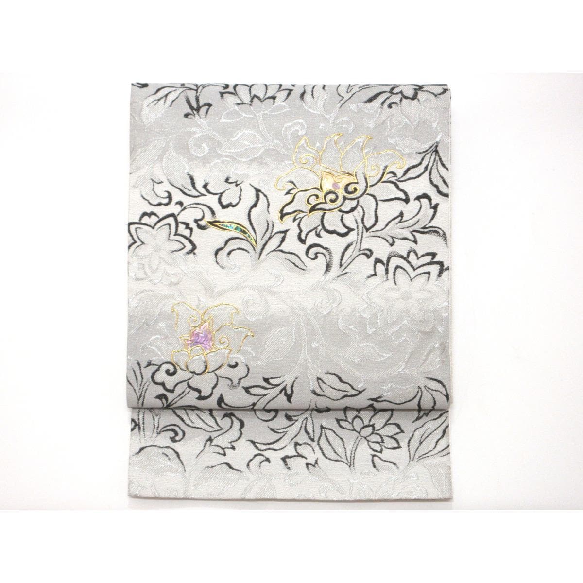 【新品】袋帯　アメジスト　螺鈿加工【藤本隆士】