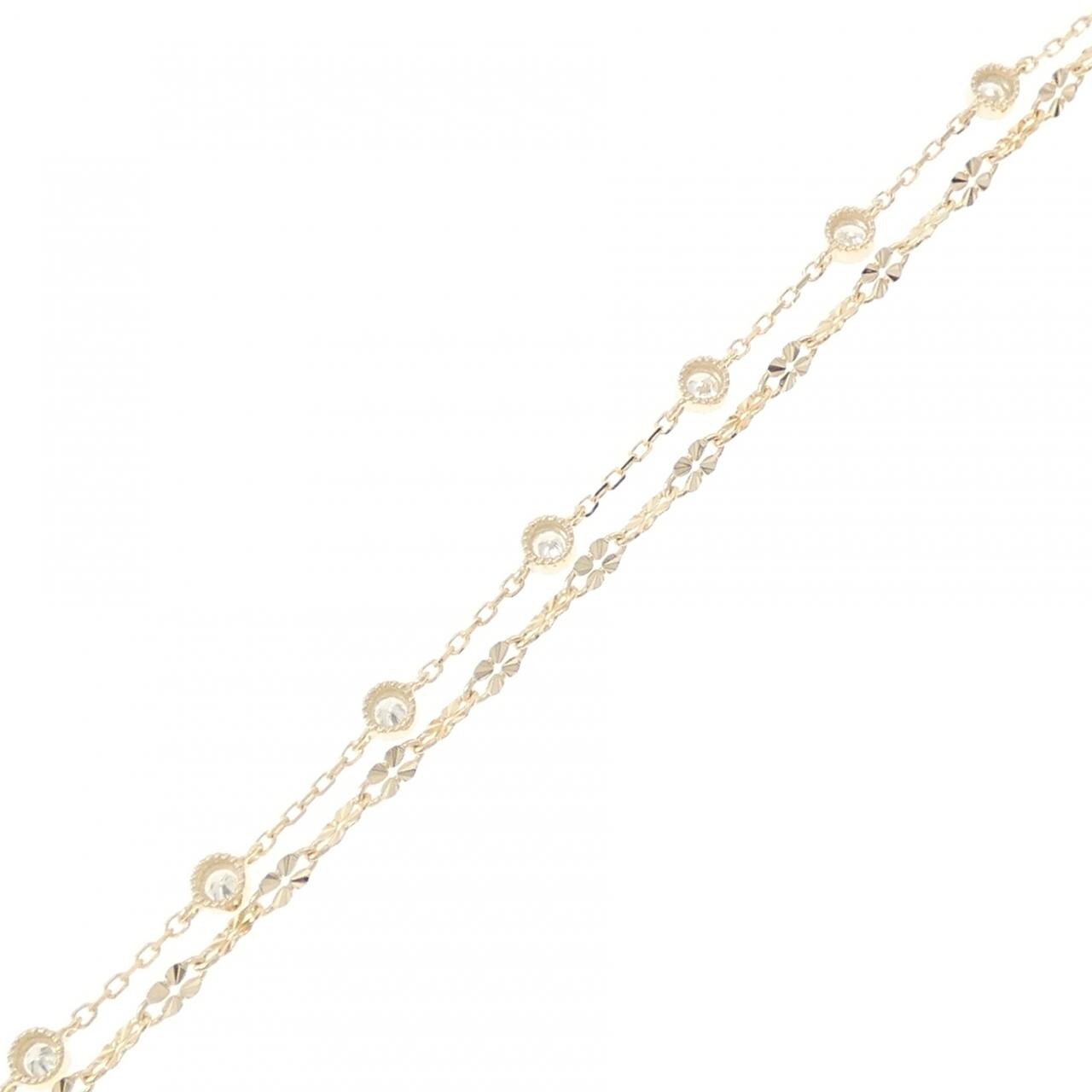 【リメイク】K10YG ダイヤモンド ブレスレット 0.30CT