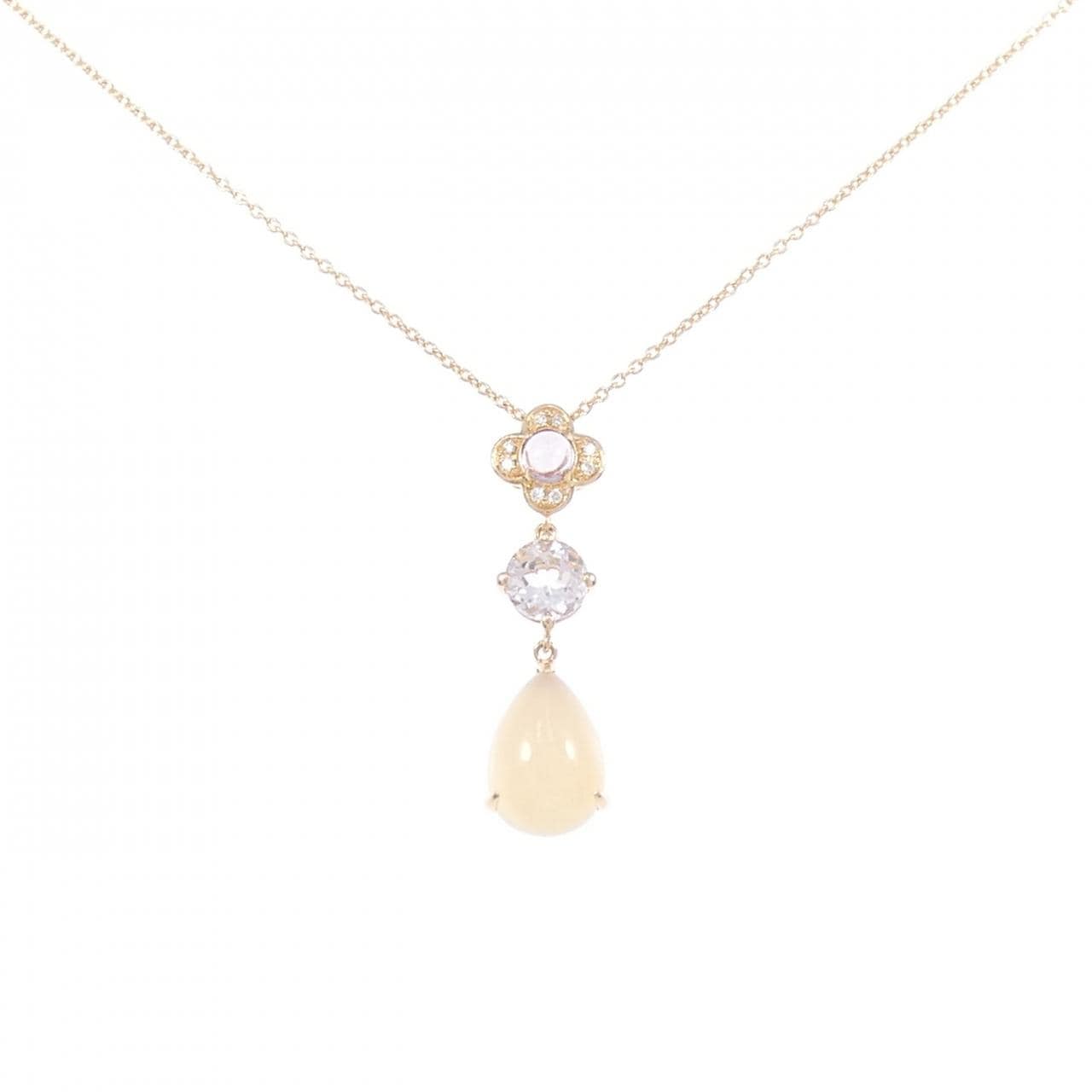 ポンテヴェキオ フラワー カラーストーン ネックレス