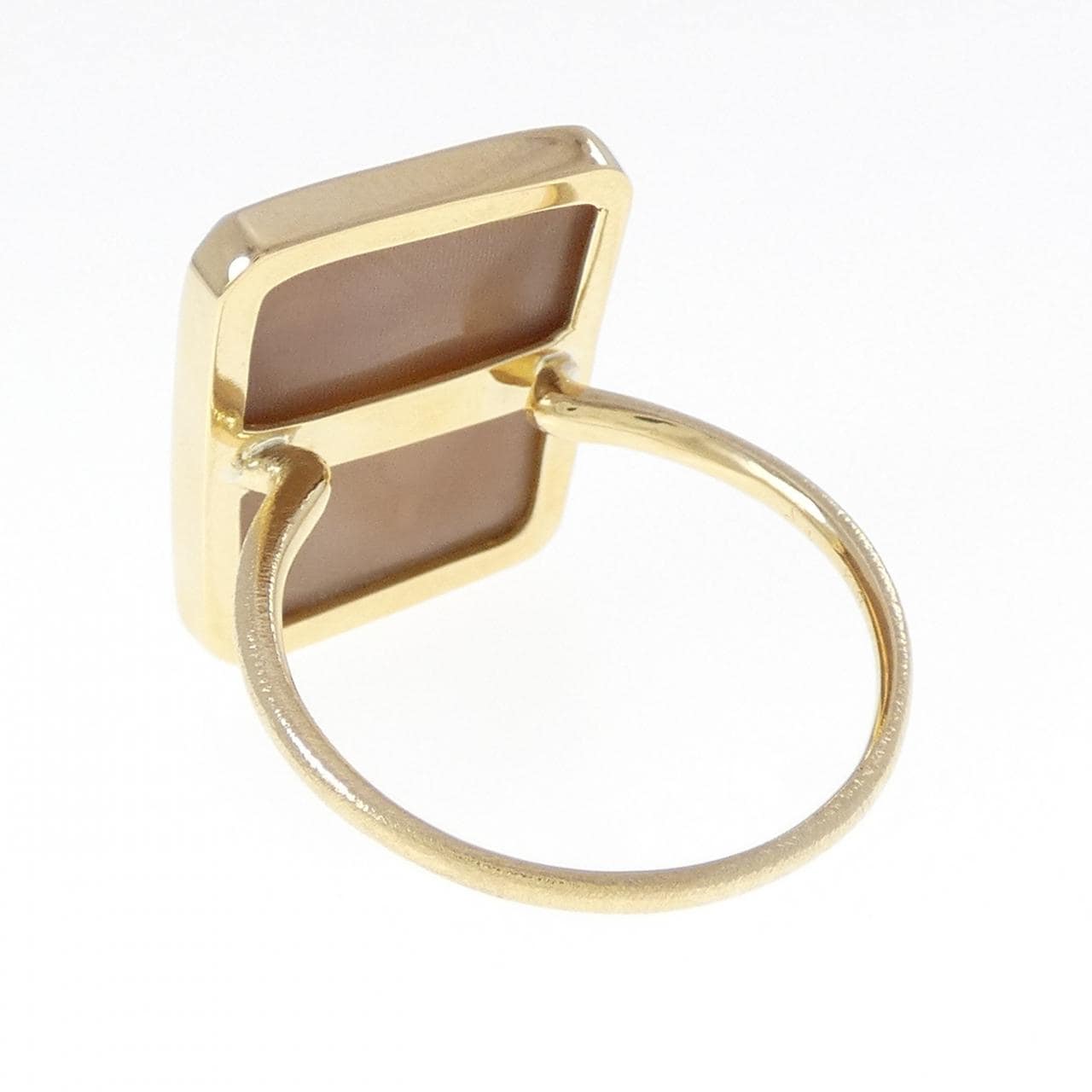 K18YG シェルカメオ リング