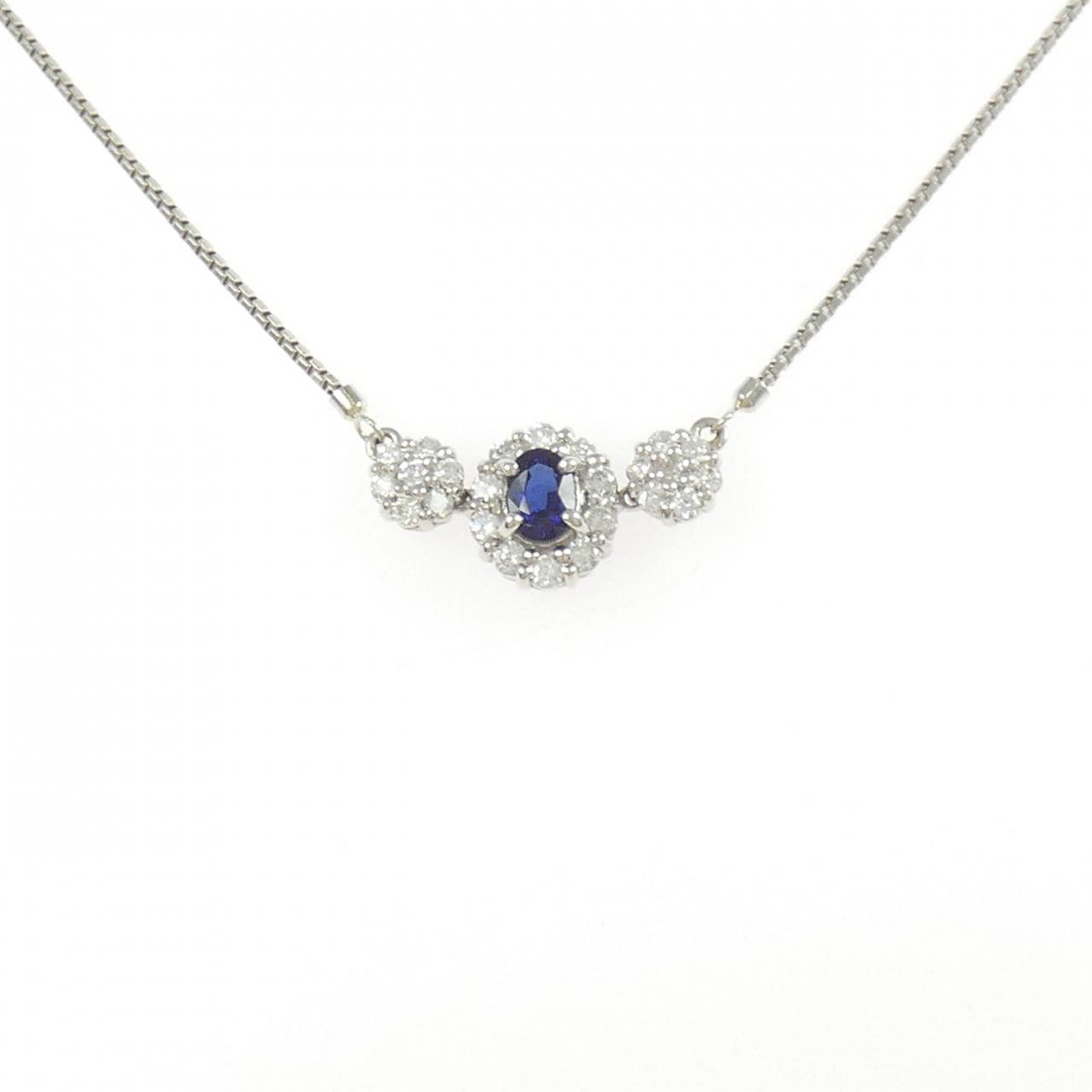 PT900/PT850 サファイヤ ネックレス 0.43CT