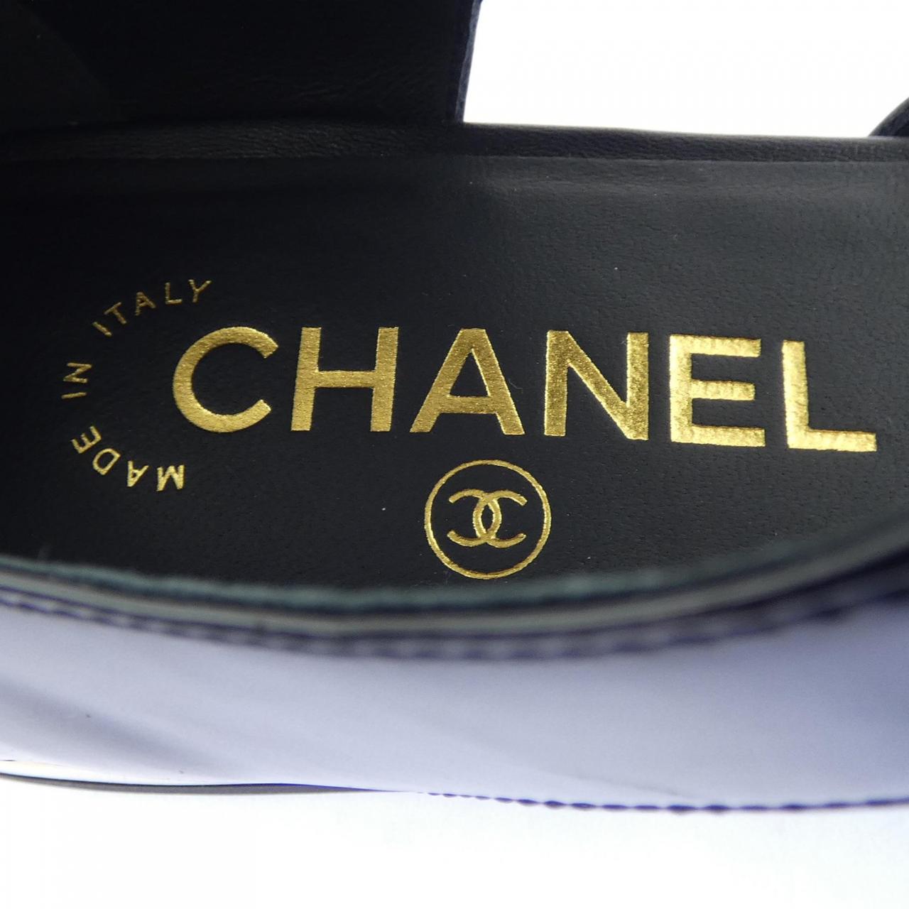 シャネル CHANEL バレリーナ ターンロック G38441Y55573 フラットシューズ