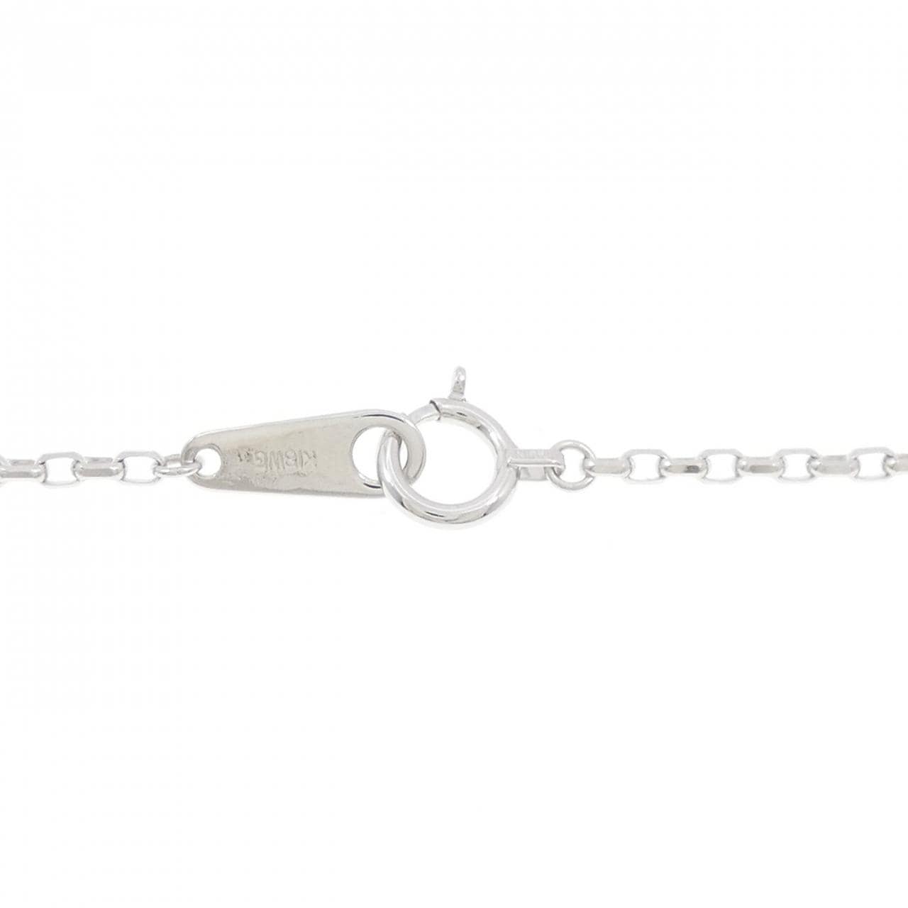 K18WG ダイヤモンド ネックレス 1.00CT