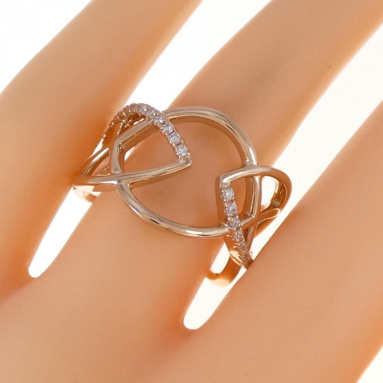 K18PG ダイヤモンド リング 0.26CT