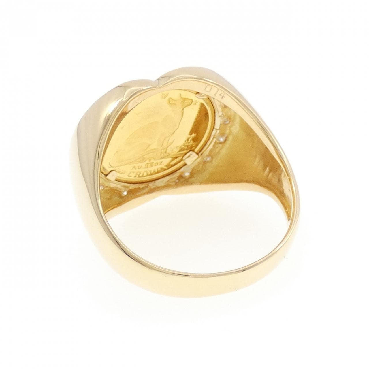 K18YG ダイヤモンド リング 0.14CT