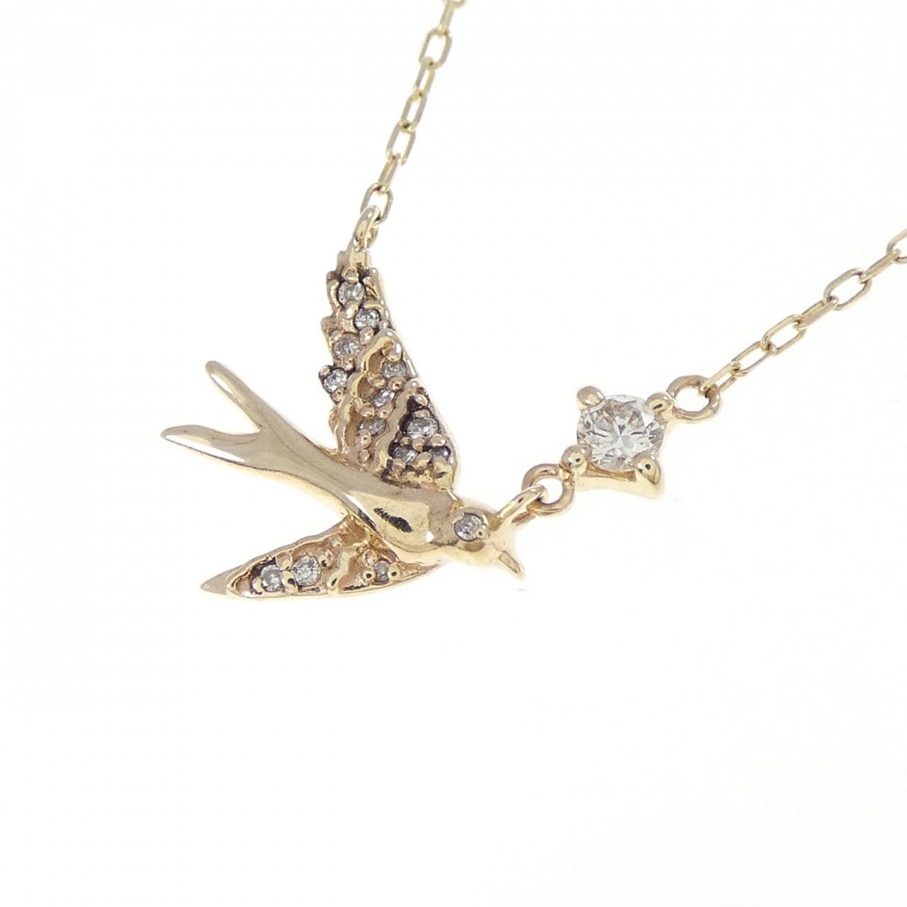 K10YG ダイヤモンド ネックレス 0.05CT