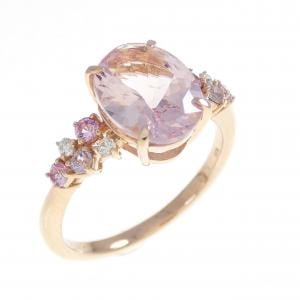 K18PG モルガナイト リング 1.50CT